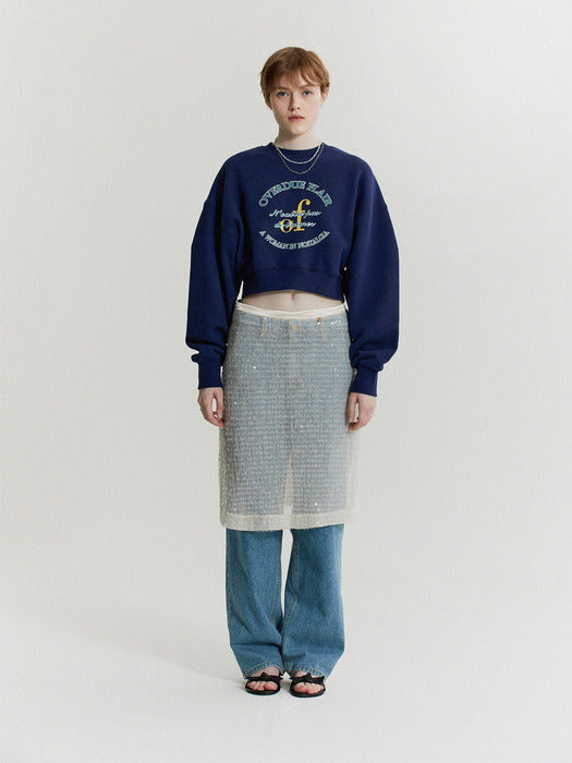 Wconcept_Overdueflair of crop mtm (navy)