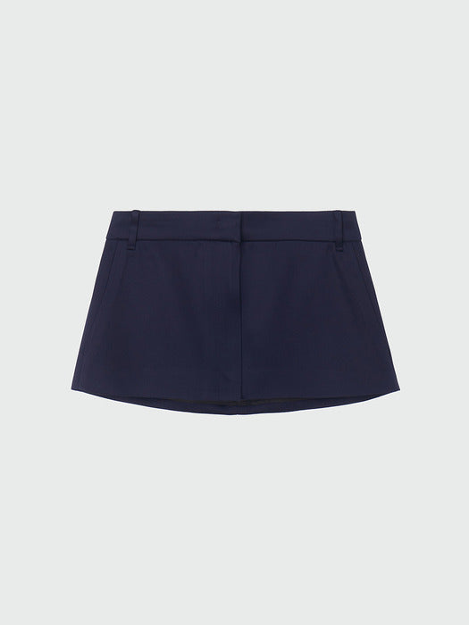 [EENK] Xinan Layered Skirt Belt - Navy