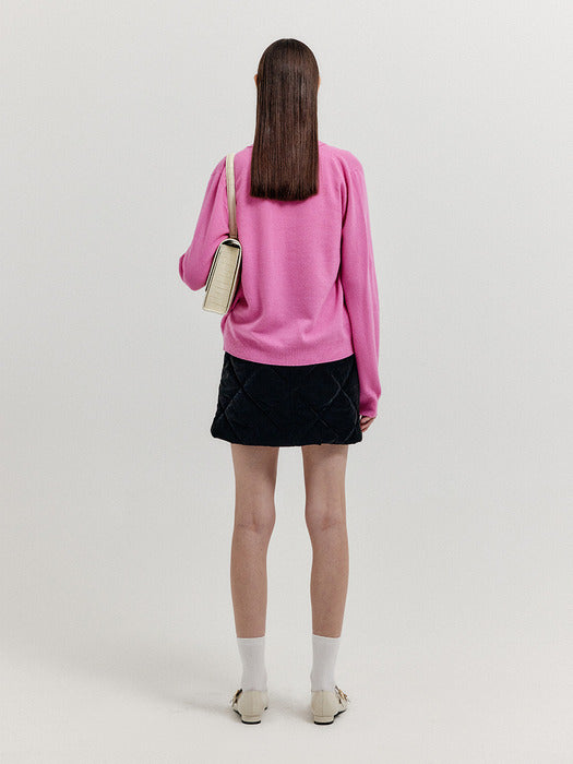Eenk Xuety Cashmere Blend Knit Cardigan - Pink