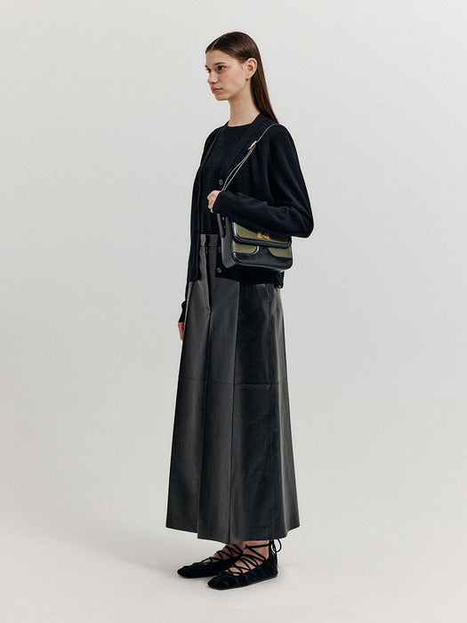 [EENK] Xuety Cashmere Blend Knit Cardigan - Black