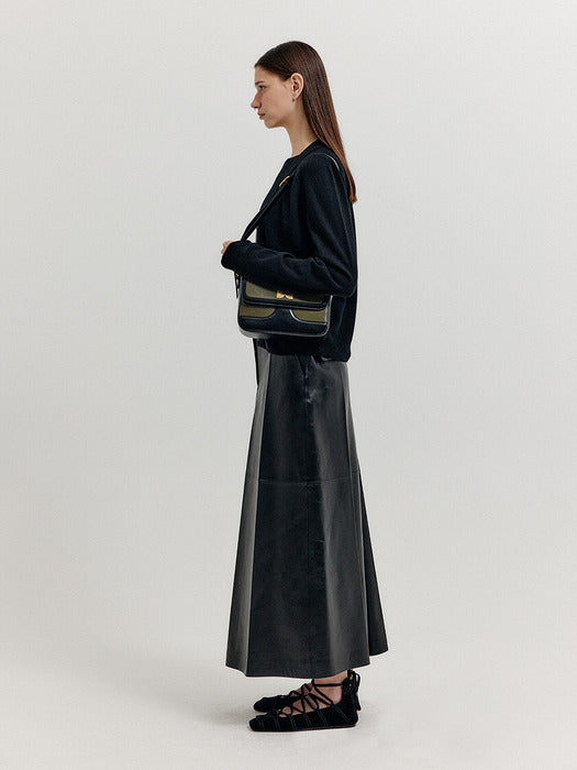 [EENK] Xuety Cashmere Blend Knit Cardigan - Black