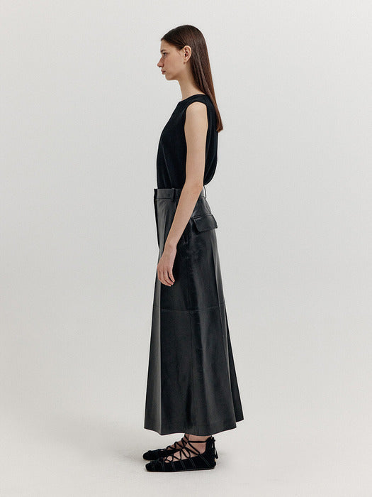 [EENK] Xuety Cashmere Blend Knit Vest - Black