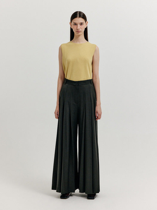 Eenk Xuety Cashmere Blend Knit Vest - Mustard
