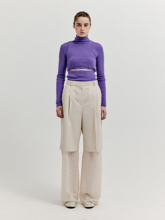 Eenk Xuyu Two-Tuck Pants - Ivory