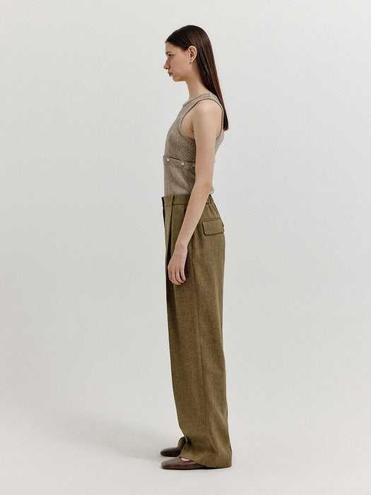 Eenk Xep Separable Sleeveless Jersey Top - Gold