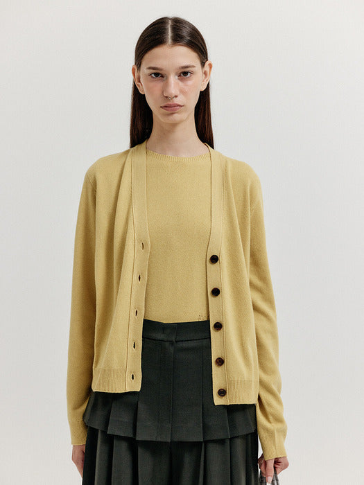 Eenk Xies Layered Pleats Skirt Belt - Khaki