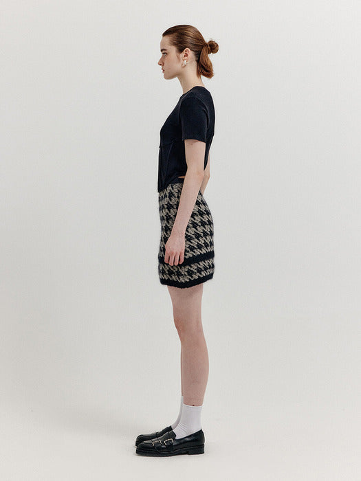 Eenk Xesley Short Sleeve Bustier T-shirt - Black