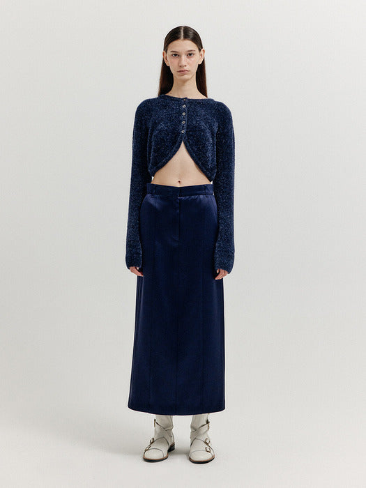 [EENK] Xore Bolero Knit Cardigan - Navy