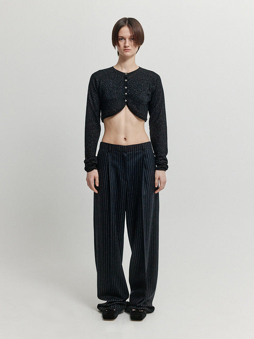 Eenk Xore Bolero Knit Cardigan - Black