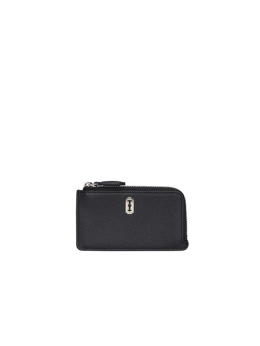 [vunque] Magpie Zipper Card Wallet (맥파이 지퍼 카드지갑) Black