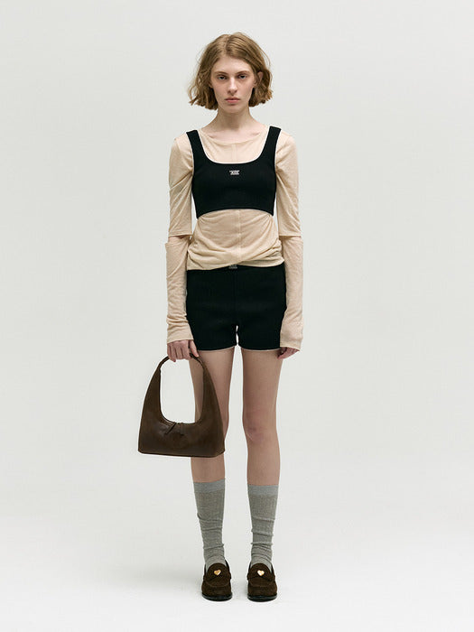 Margesherwood Hobo Shoulder washed brown pull-up