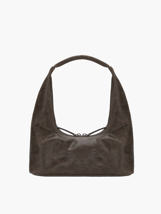 HOBO SHOULDER_washed brown pull-up