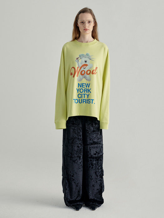STATUE OF WOOD GRAPHIC T-SHIRT_lemon