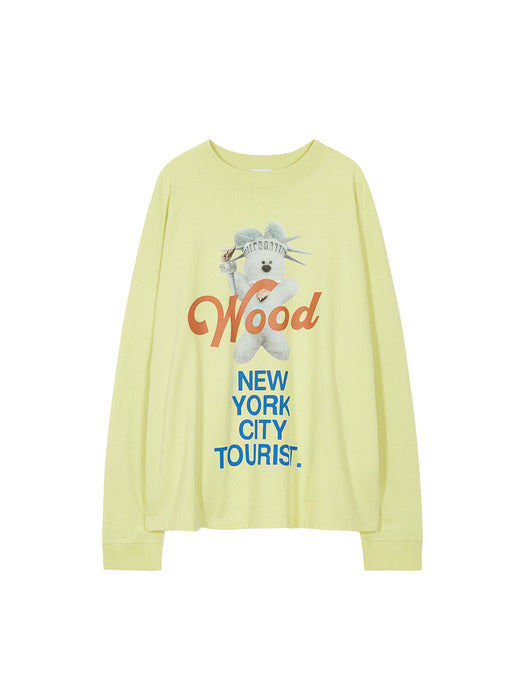 STATUE OF WOOD GRAPHIC T-SHIRT_lemon