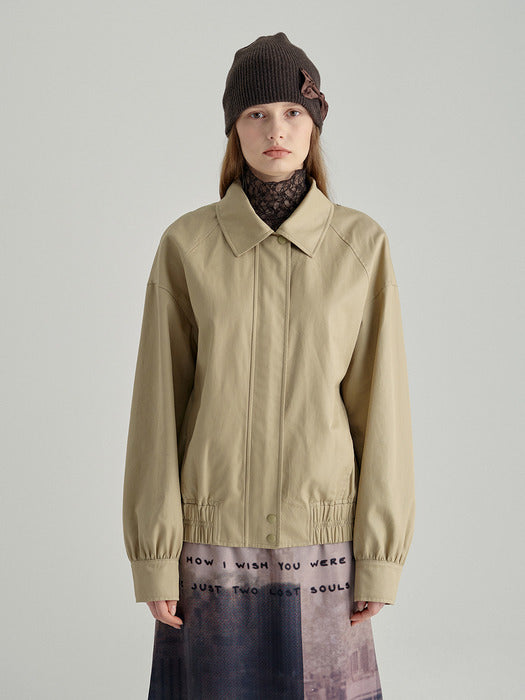 COTTON BLOUSON_beige