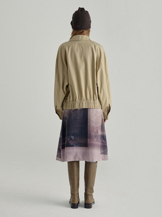 COTTON BLOUSON_beige