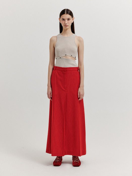 Eenk Xucte Tucked Maxi Skirt - Red