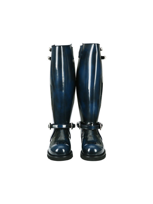 [andersson bell] (WOMEN) HEATHER CUT-OUT LONG BOOTS aaa343w(BLUE BLACK)