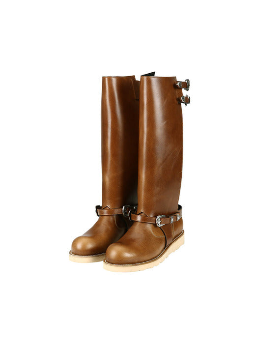 [andersson bell] (WOMEN) HEATHER CUT-OUT LONG BOOTS aaa343w(BROWN)
