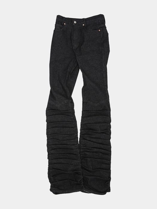 [andersson bell] MARTINA WESTERN BOOTS WRINKLE JEANS apa667w(WASHED BLUE)