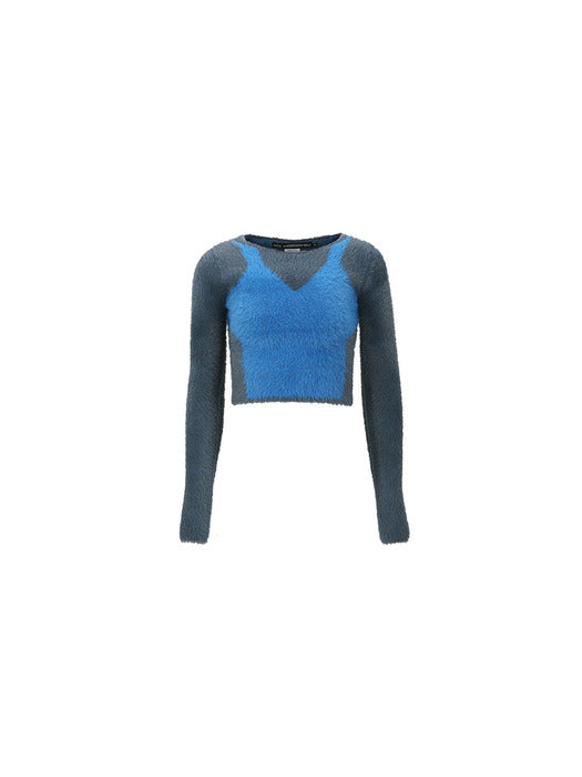[andersson bell] (WOMEN) ERIN COLOR BLOCK TOP atb991w(GREY)