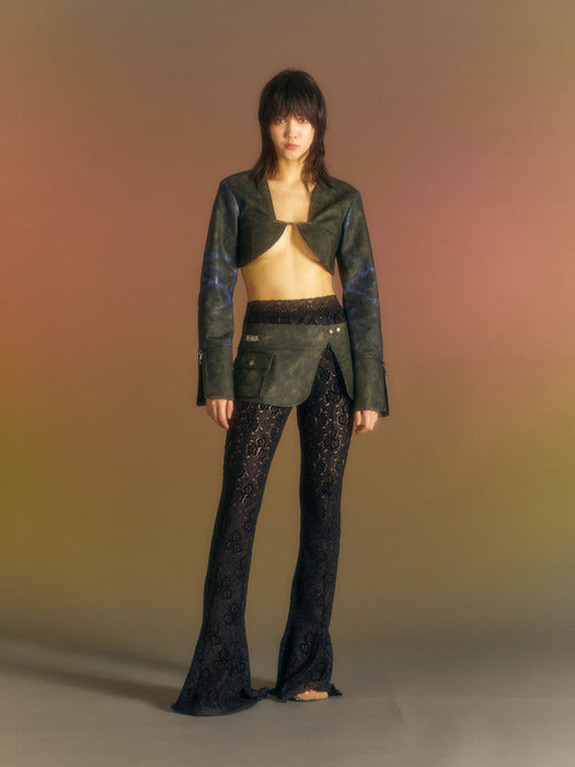 [andersson bell] (WOMEN) EMMA FAUX LEATHER WRAP MICRO SKIRT apa654w(KHAKI)