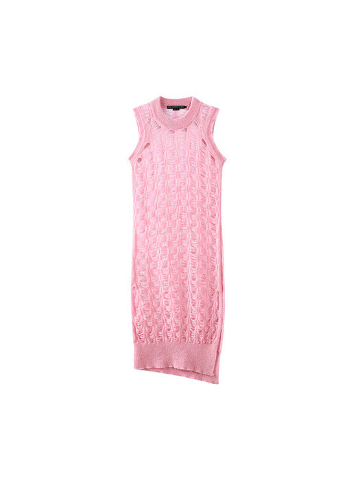[andersson bell] (WOMEN) MEADOW MOHAIR SLIT TOP atb990w(MELLOW PINK)