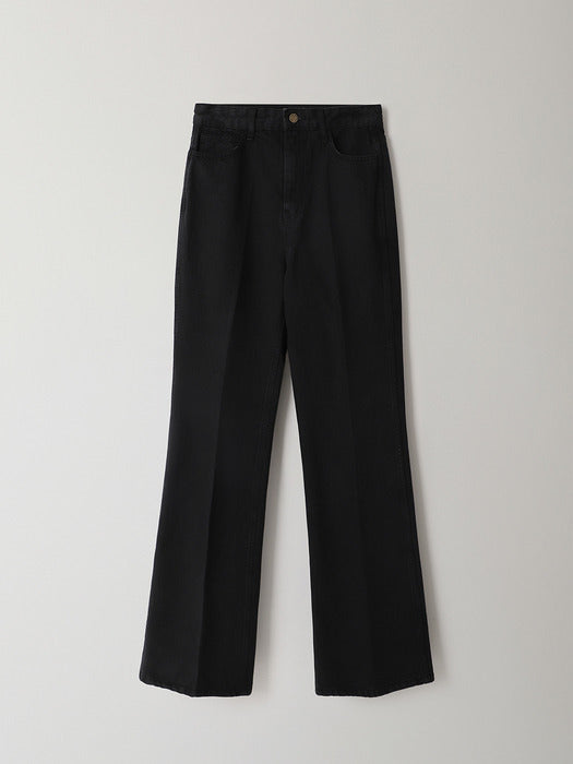 Facade Pattern Bootcut Denim vintage black