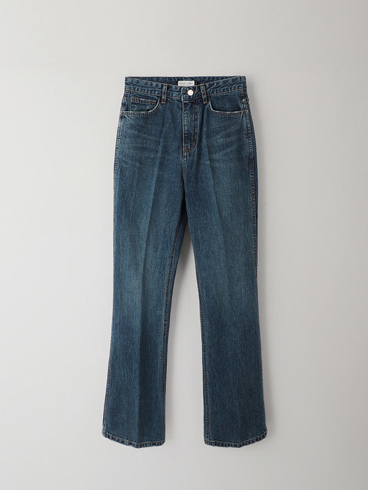 Facade Pattern Bootcut Denim vintage washing