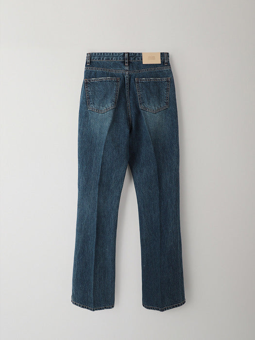 Facade Pattern Bootcut Denim vintage washing
