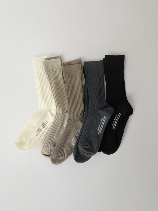 [facade pattern] Facade Pattern Cotton Socks (6 Colors)