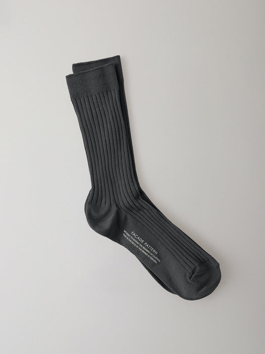 [facade pattern] Facade Pattern Cotton Socks (6 Colors)