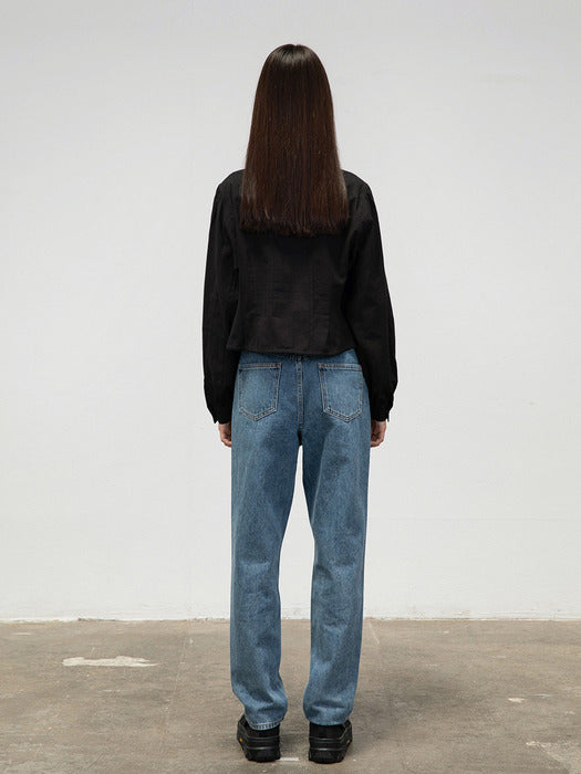 [amomento] STRAIGHT FIT DENIM (2 COLORS)