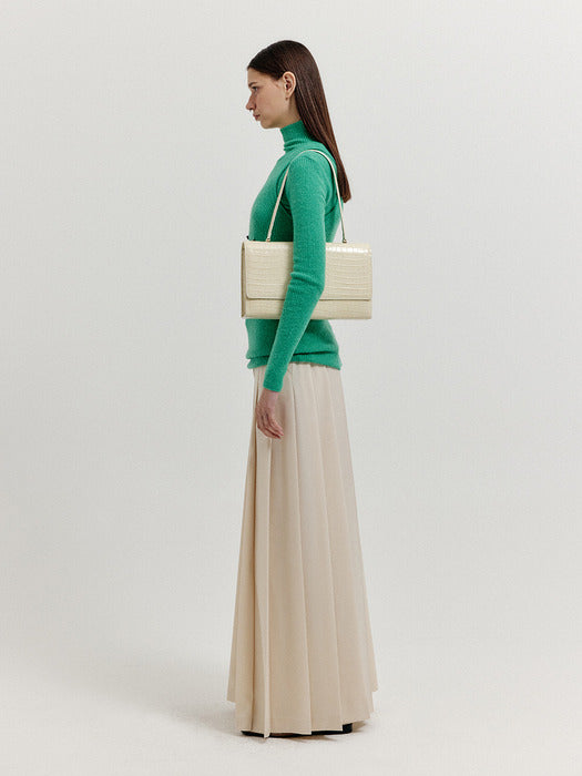 [EENK] Xepora Separable Sleeveless Ribbed Top - Green