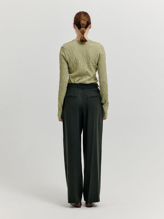 Eenk Xeble Two-Tuck Pants - Khaki