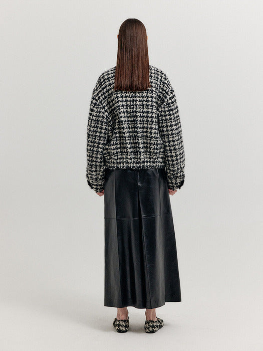 Eenk XO Shingle Pocket Jacket - Black/Ivory Check