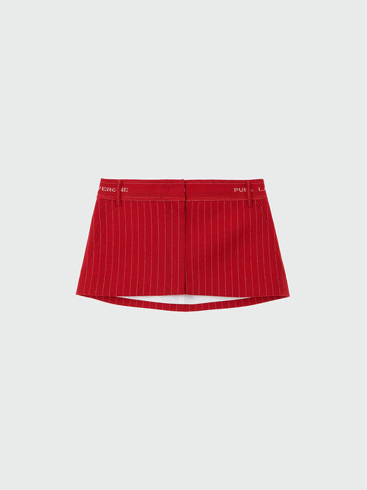 Eenk Xinan Layered Skirt Belt - Red