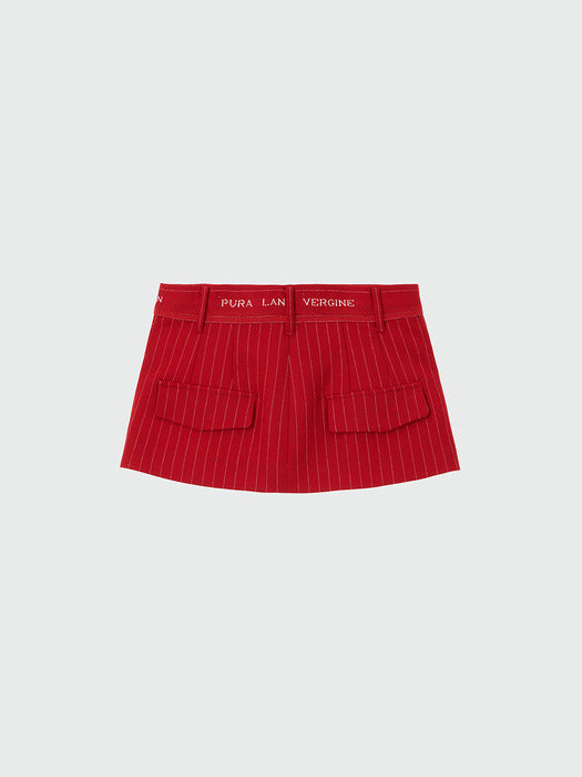 Eenk Xinan Layered Skirt Belt - Red