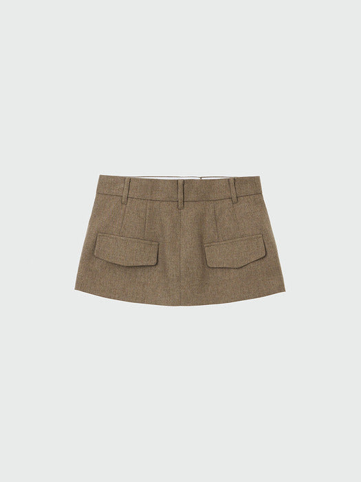 Eenk Xinan Layered Skirt Belt - Khaki