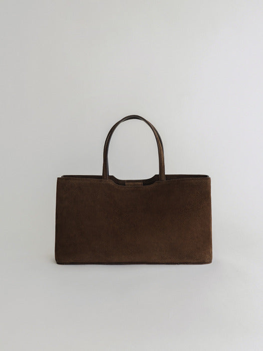 [moia] hen tote (brown suede)