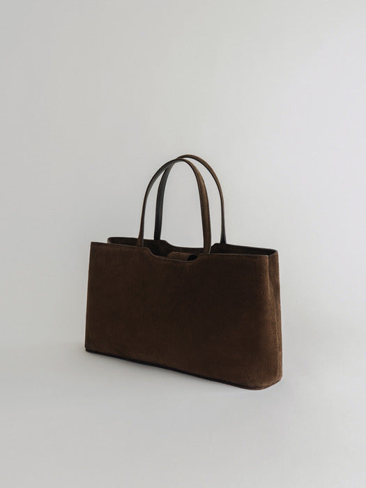 [moia] hen tote (brown suede)
