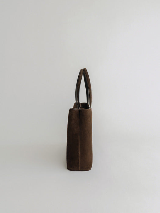 [moia] hen tote (brown suede)