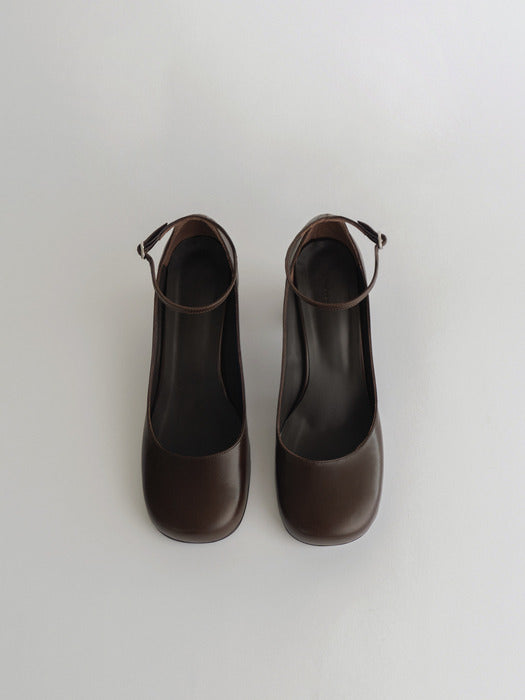 [moia] strap heel (brown)
