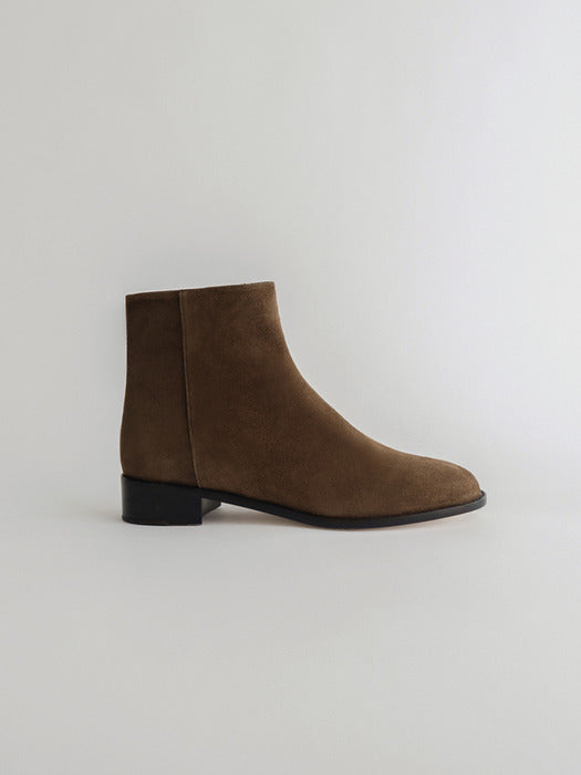 [moia] suede ankle boots (brown)