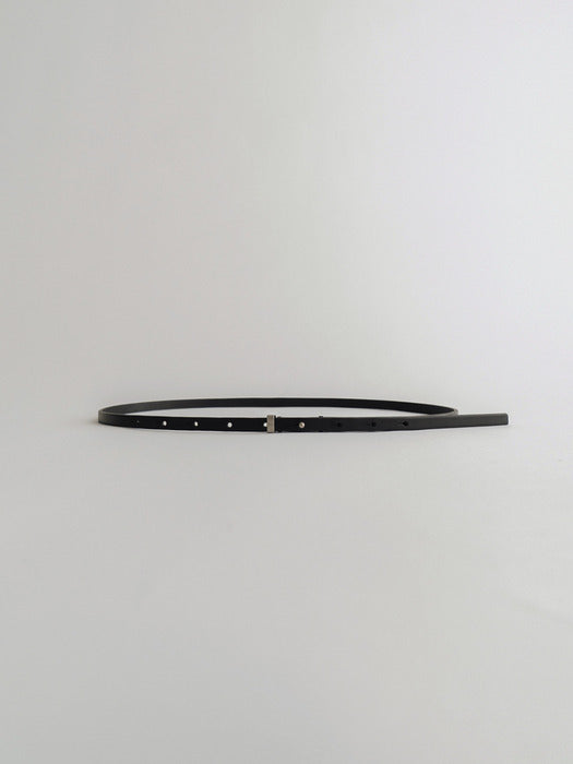 [moia] thin belt (black)