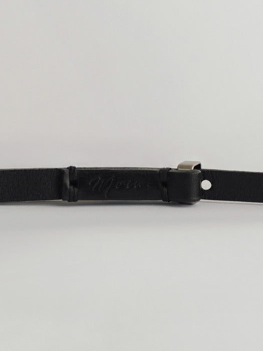 [moia] thin belt (black)