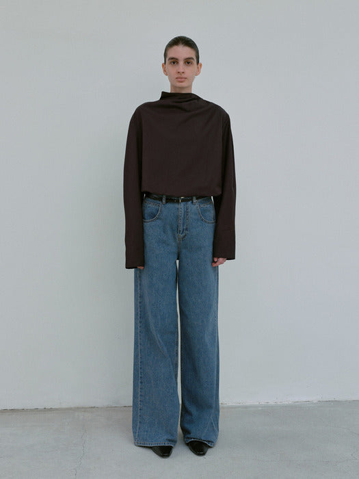 [moia] thin belt (black)