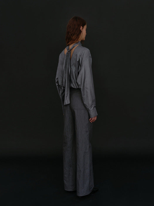 [moia] stitch pants (stormy blue)