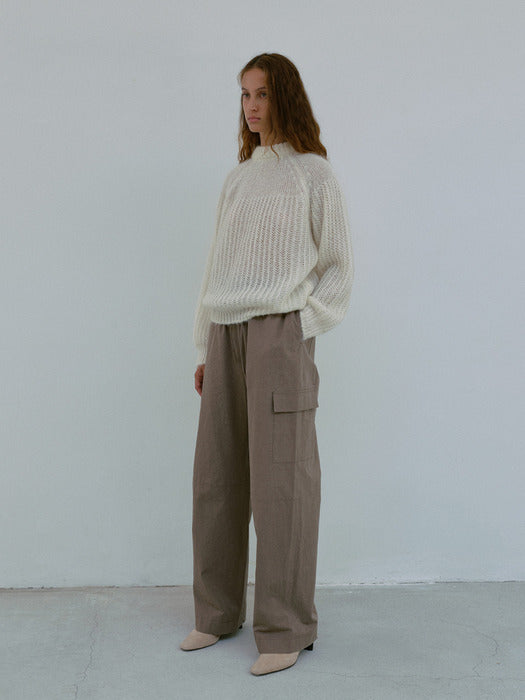 [moia] string pocket pants (khaki)
