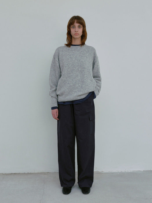 [moia] string pocket pants (navy)